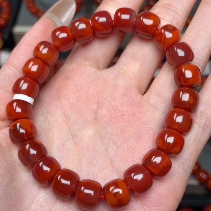 南红玛瑙手链未镶嵌