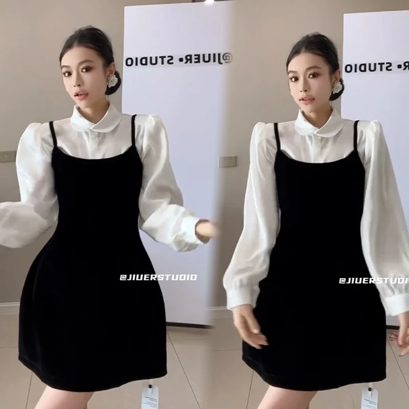 2025秋冬新款时尚显瘦气质网红高档套装女高级百搭宽松大码两件套