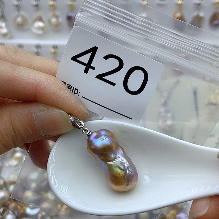 淡水珍珠颈饰银S925镶嵌