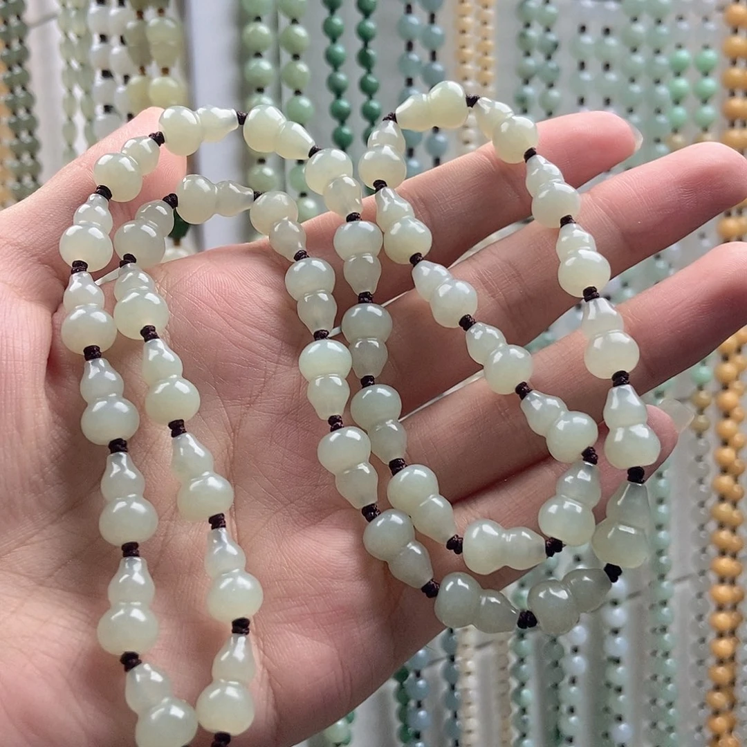 李***禽和田玉未镶嵌颈饰和田玉8mm葫芦