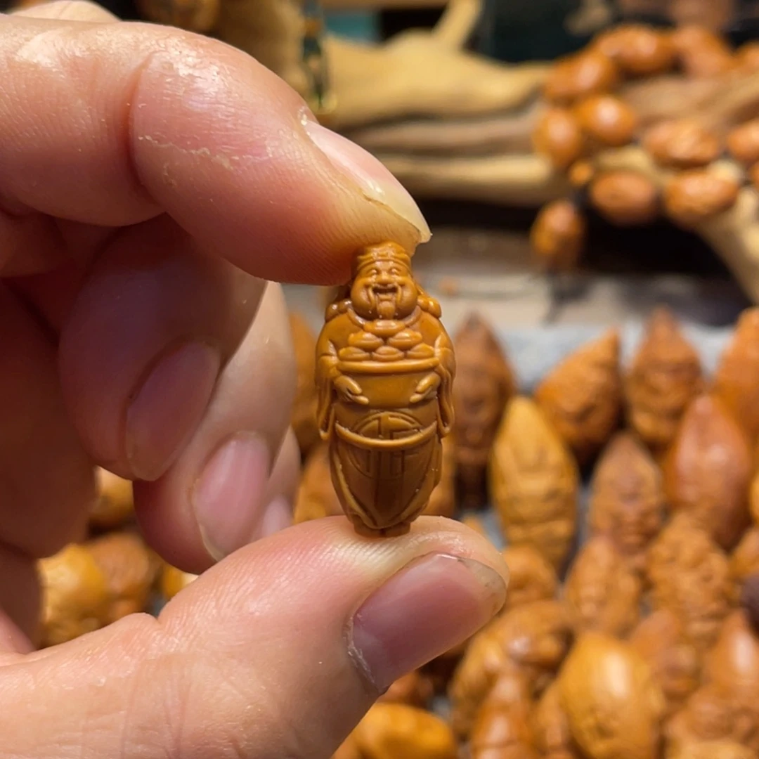 橄榄核手串/手链小财神627