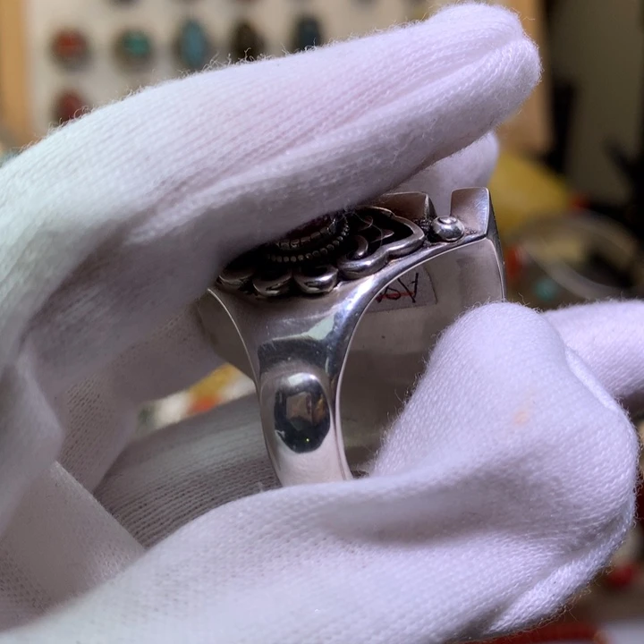 盛***哥足银纯银纯手工打造开口戒指