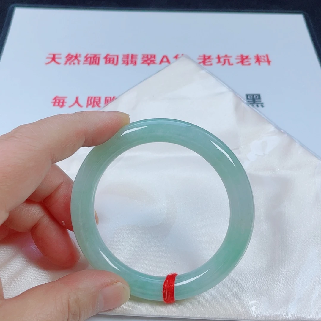 翡翠未镶嵌手镯天然翡翠手镯55.8