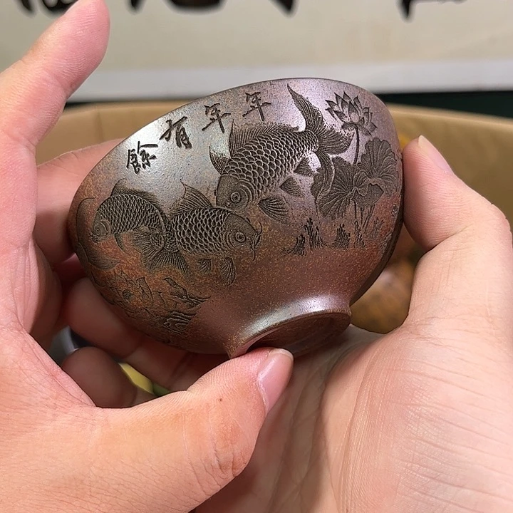 茶杯紫砂全手工紫砂主人杯