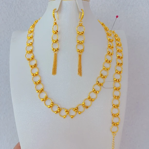 钛钢项链 320时尚新款休闲百搭耳环项链手链女款手工精美