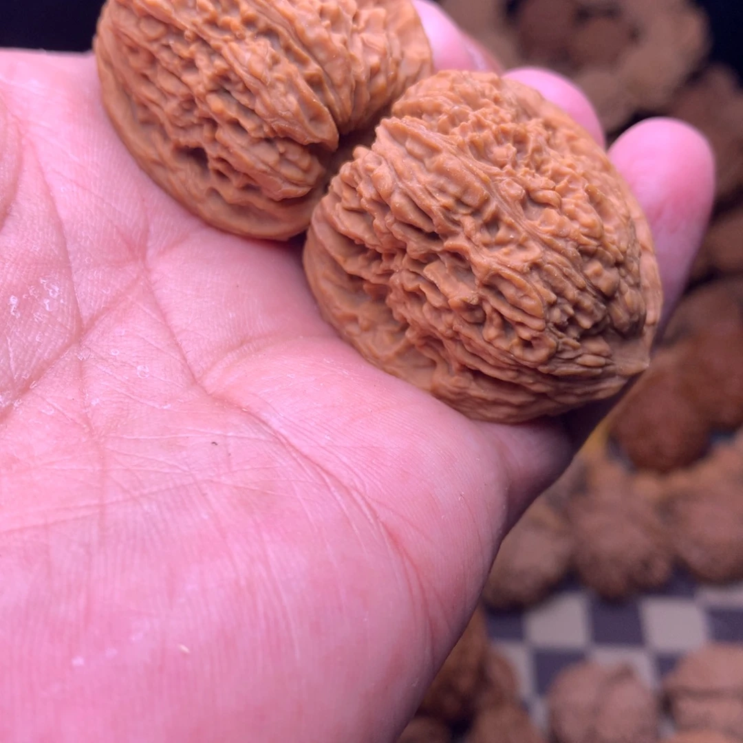 半***闲文玩核桃吊坠全品37拉丝纹