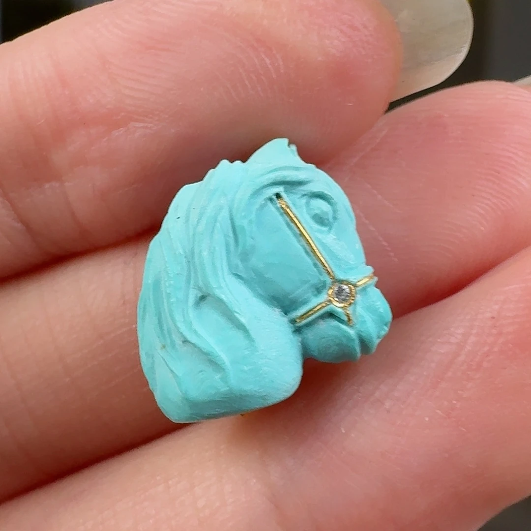 绿松石珠宝奇石未镶嵌