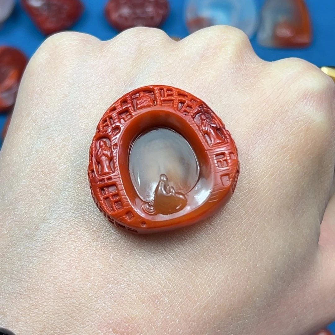 南红玛瑙颈饰未镶嵌