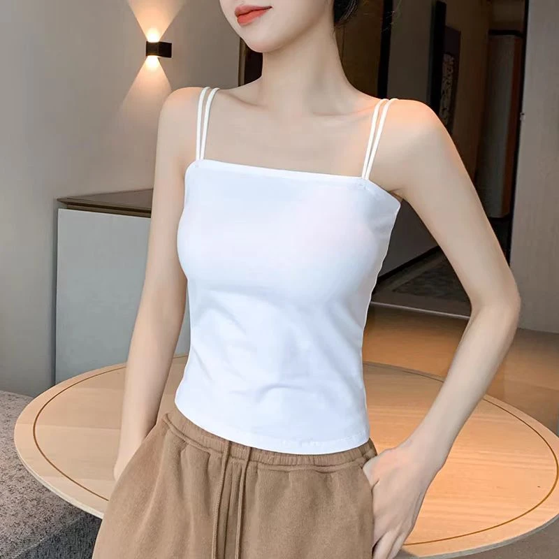 A06吊带背心女春夏内搭2025新款纯棉上衣