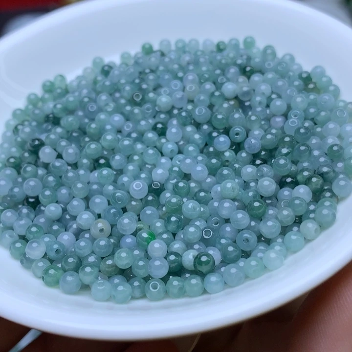 翡翠散珠卡3.5冰蓝水100个