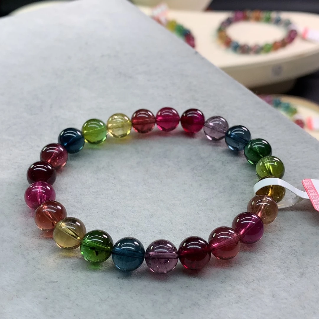 【闪购商品】碧玺手链未镶嵌碧玺色标单圈8