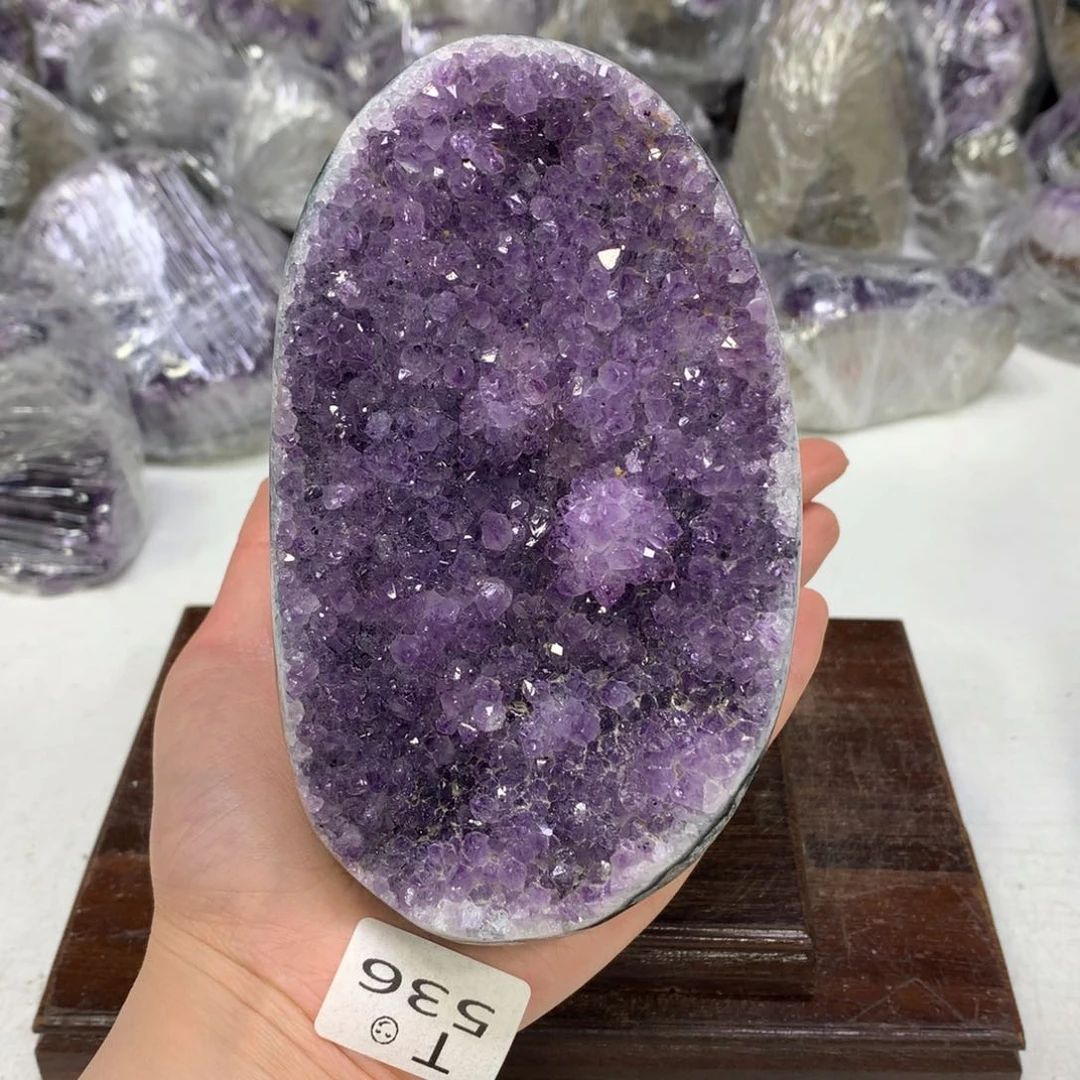 紫晶摆件未镶嵌水晶