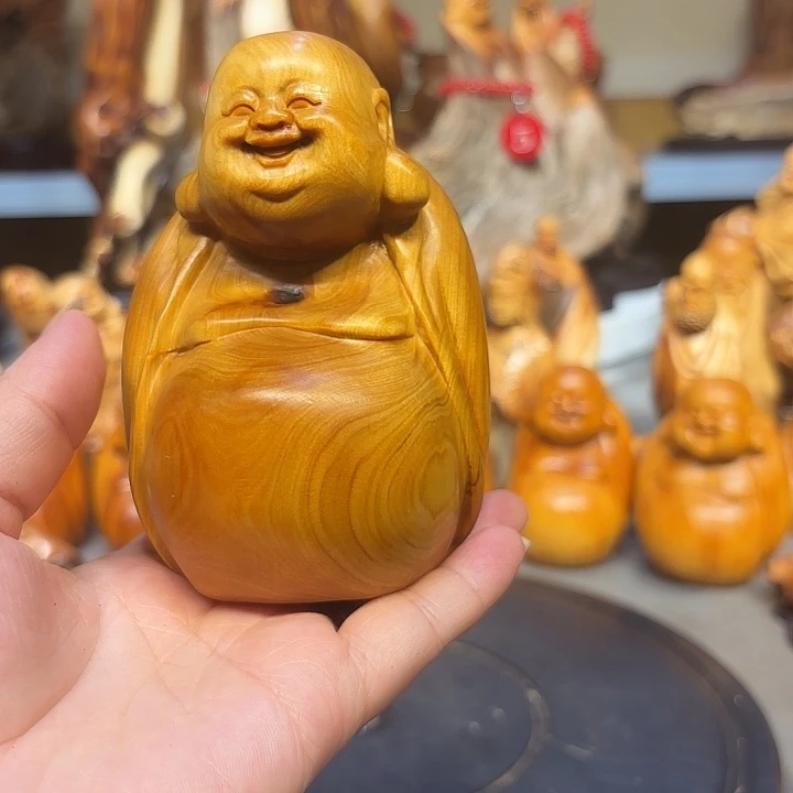 柏木太行崖柏弥勒佛