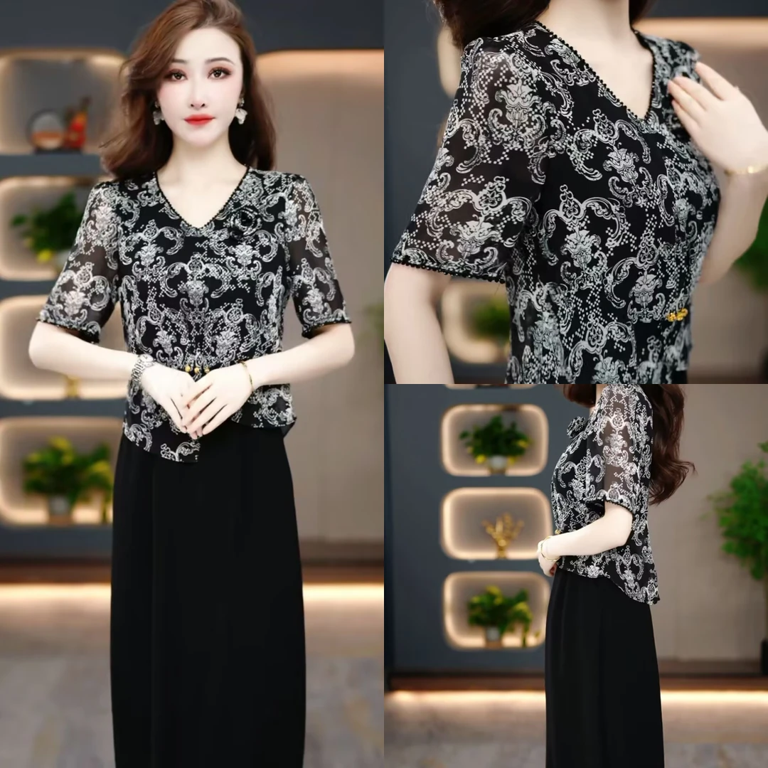 夏季时尚连衣裙2025新款气质显瘦时尚百搭收腰连衣裙MY25K1338款