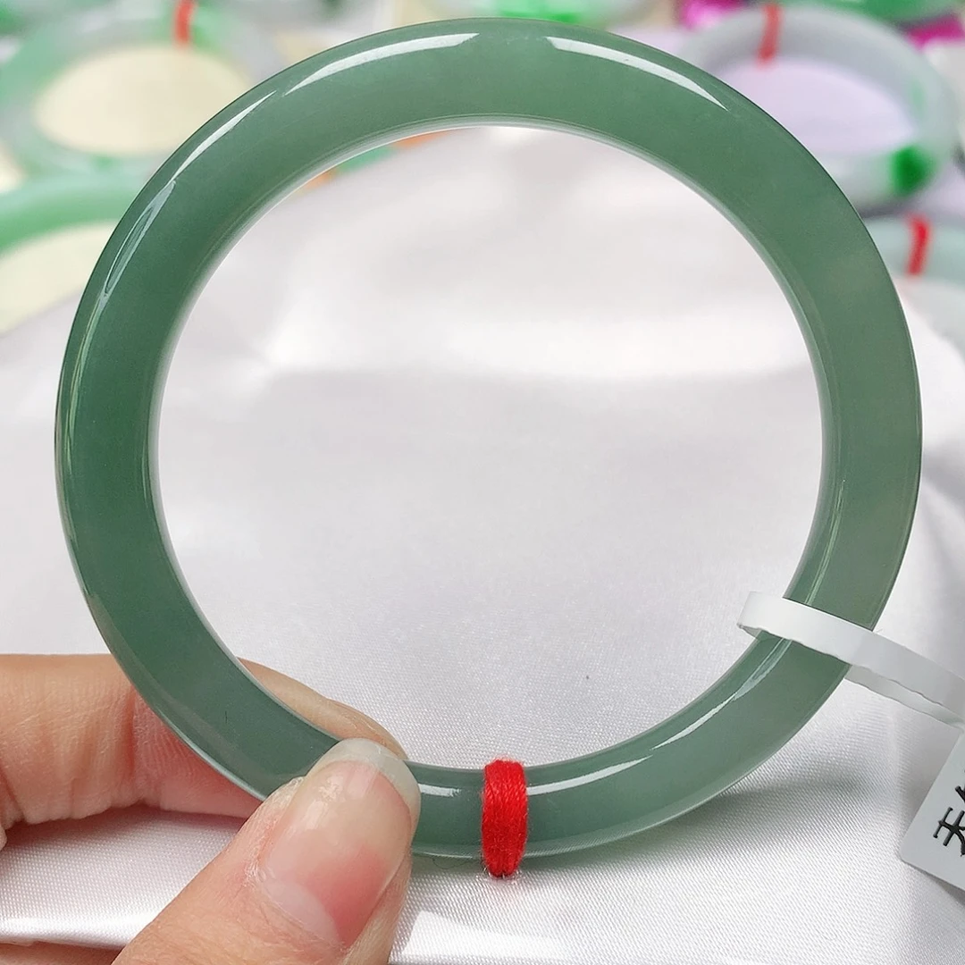 翡翠手镯（圆镯）未镶嵌天然翡翠手镯53