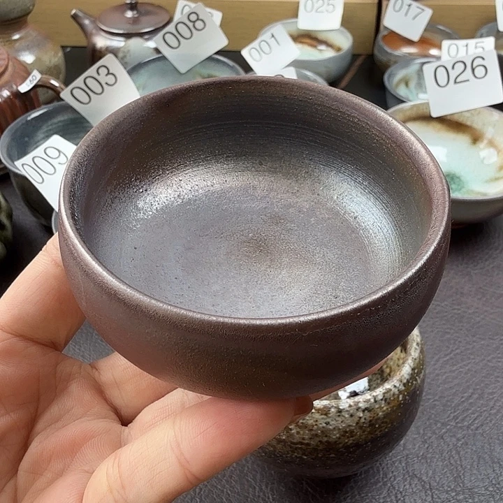 手工手作柴烧主人杯