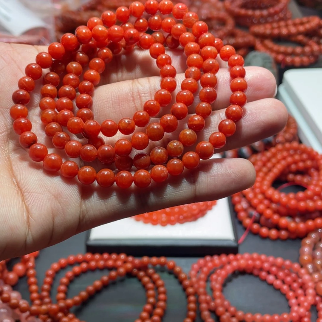 南红玛瑙手链未镶嵌森*