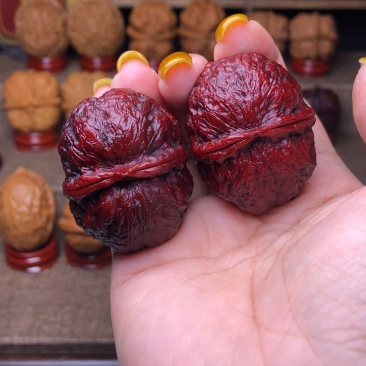 把件文玩核桃66号七彩金马鞍40尺