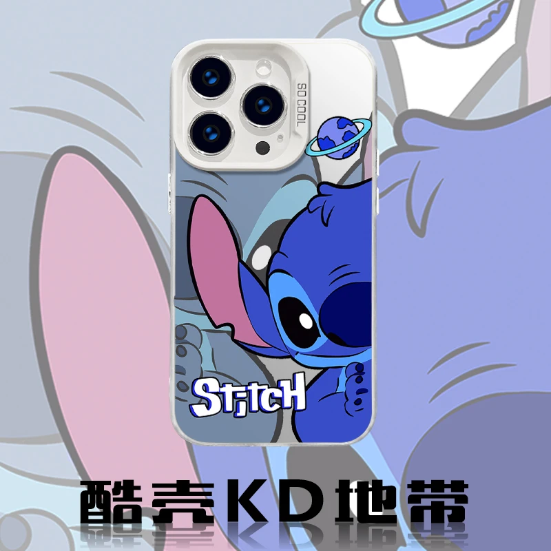 半脸史迪仔-彩银IMD创意款软硬适用男苹果华为OPPO小米手机壳CYB