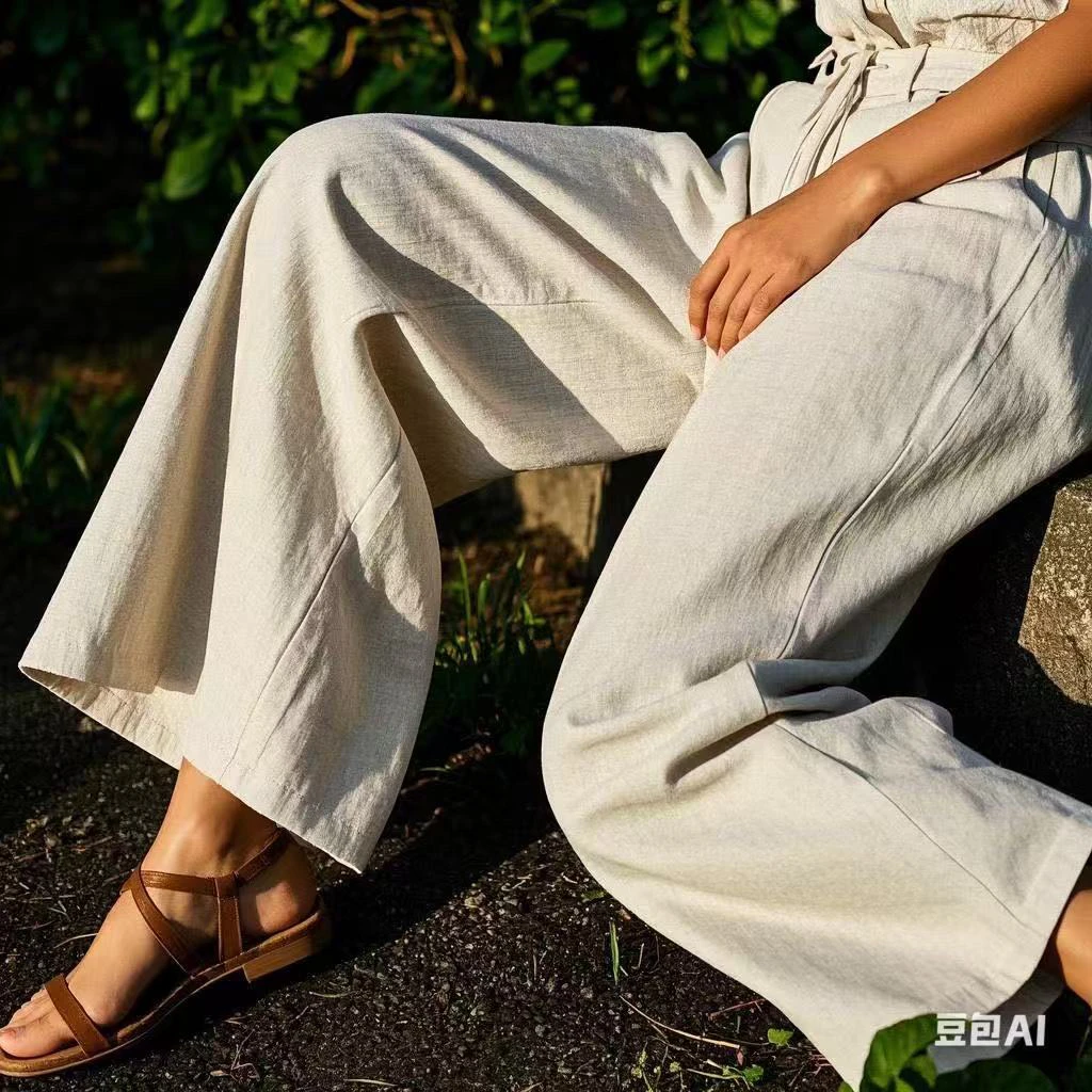 【乌兰精选】巴家黑色仔裤春季新款黑色前开叉