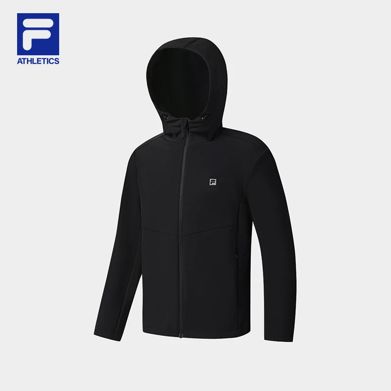 Fila/斐乐男士外套【加绒保暖】秋冬新通勤防风连帽上衣A51M541704F