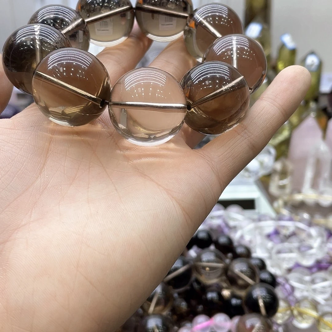 茶水晶未镶嵌水晶泡*糖