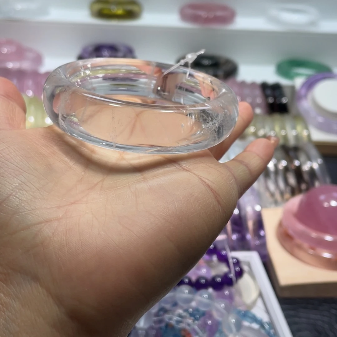 水晶手镯56圈口13号未镶嵌