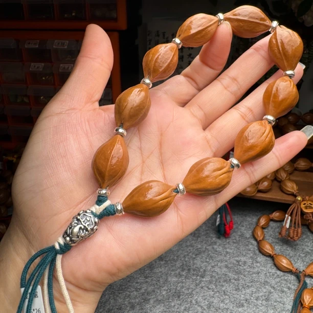 【核居居】16*26三面佛 精挑梅林铁核橄榄核手串素核哑光