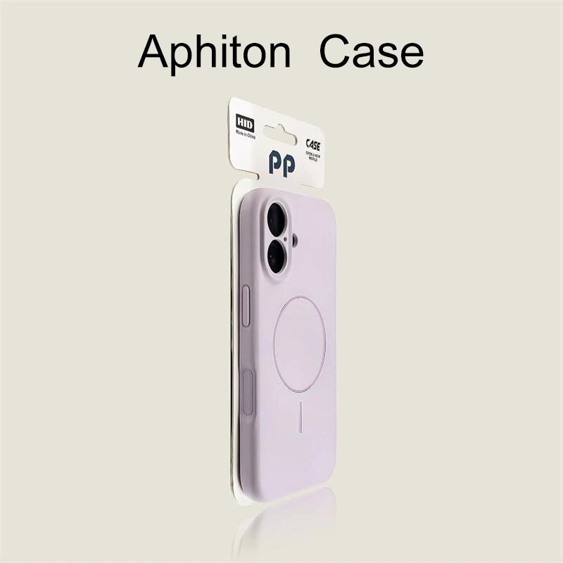 奥菲顿紫色精孔液态磁吸适用iPhone17/16promax/15手机壳苹果14套