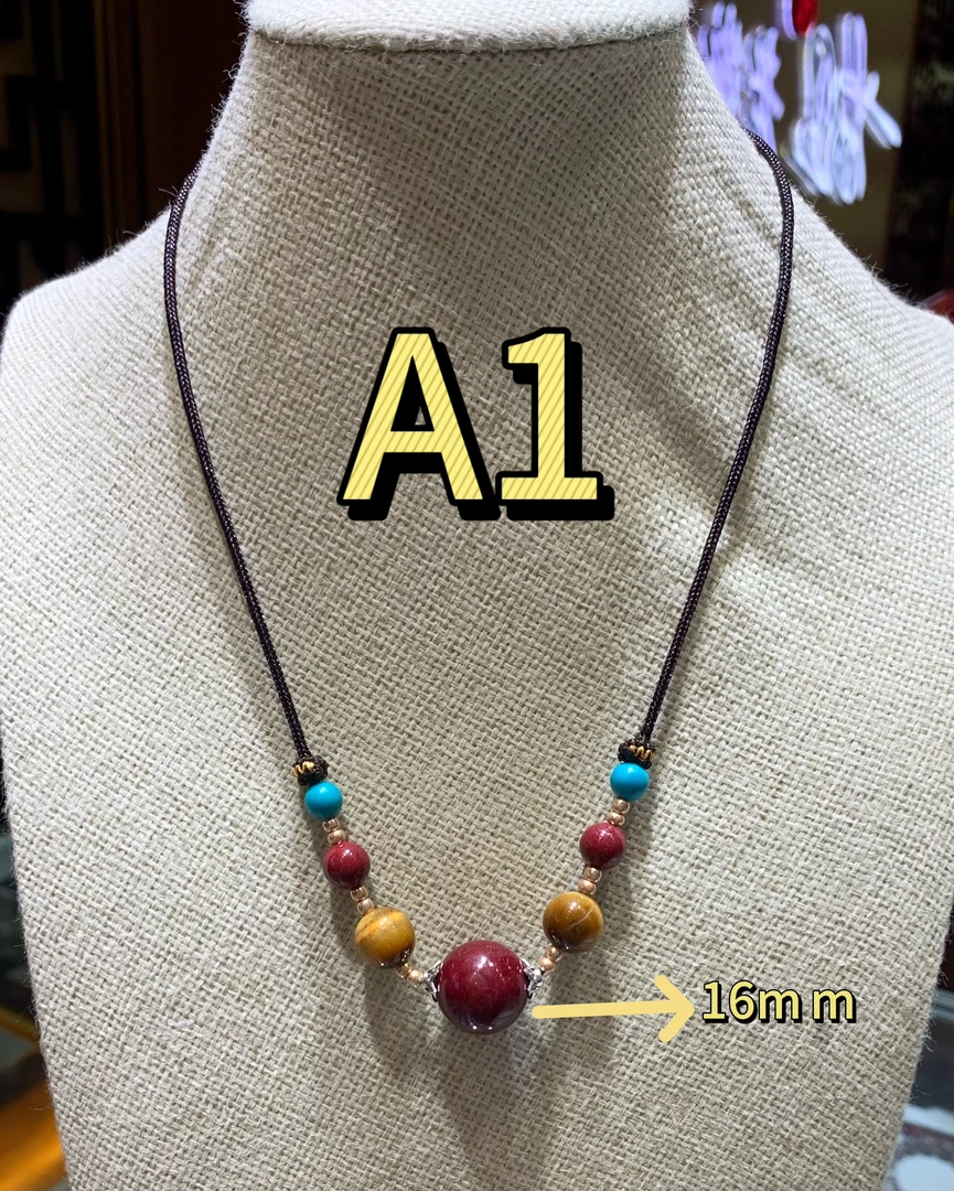 含辰砂工艺品高含量朱砂女士锁骨项链