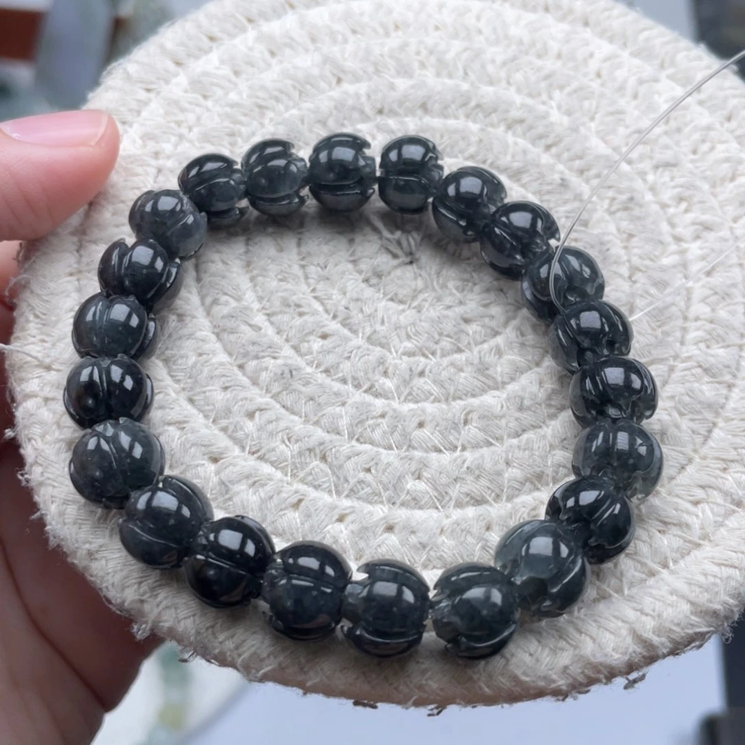 翡翠未镶嵌颈饰天然A货缅甸翡翠10.3mm