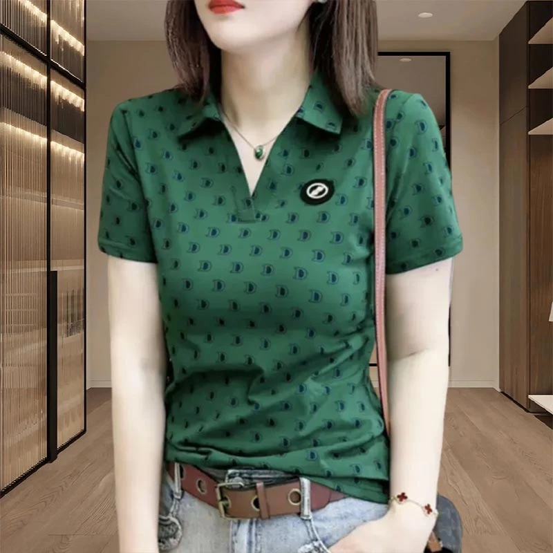 显瘦休闲风气质短袖上衣洋气小众2025年夏季新款拼接简约女款T恤