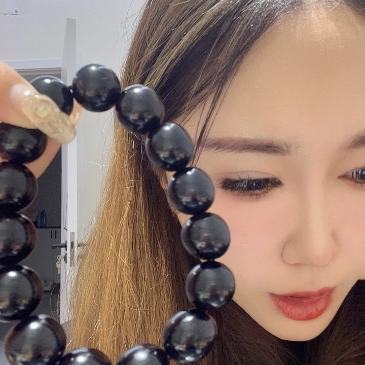 玻璃1.6黑可可手串