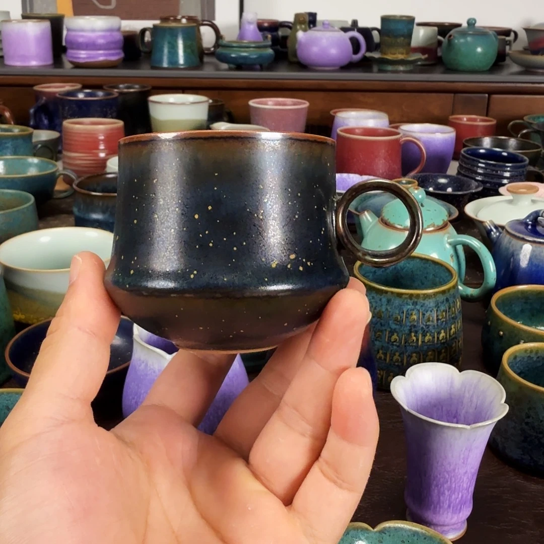 星空釉咖啡杯高端瓷器任晓飞老师