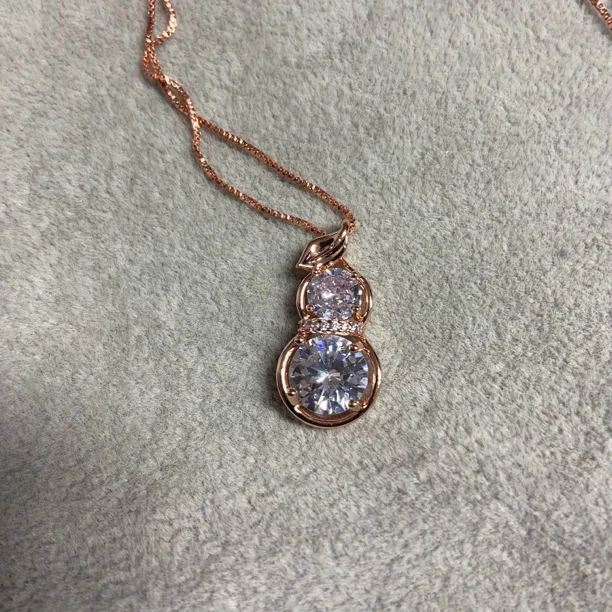 合金珐琅吊坠 精品时尚百搭奢华大气款 玫瑰色葫芦款b039