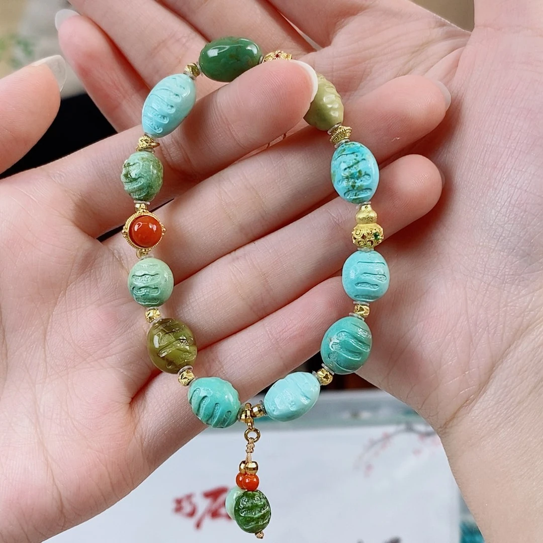 未镶嵌绿松石珠宝奇石