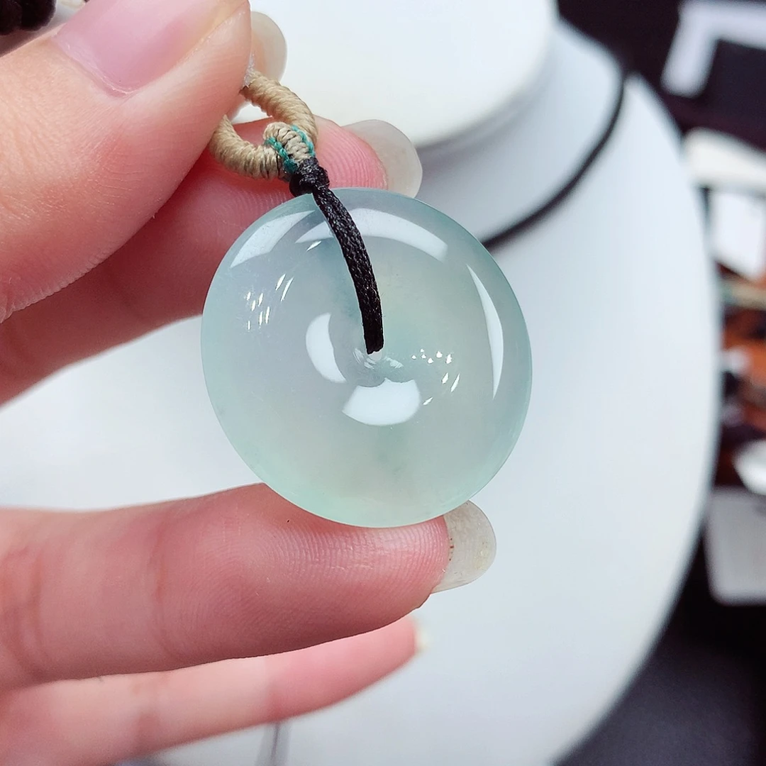 翡翠未镶嵌颈饰翡翠31，25.6/4.8