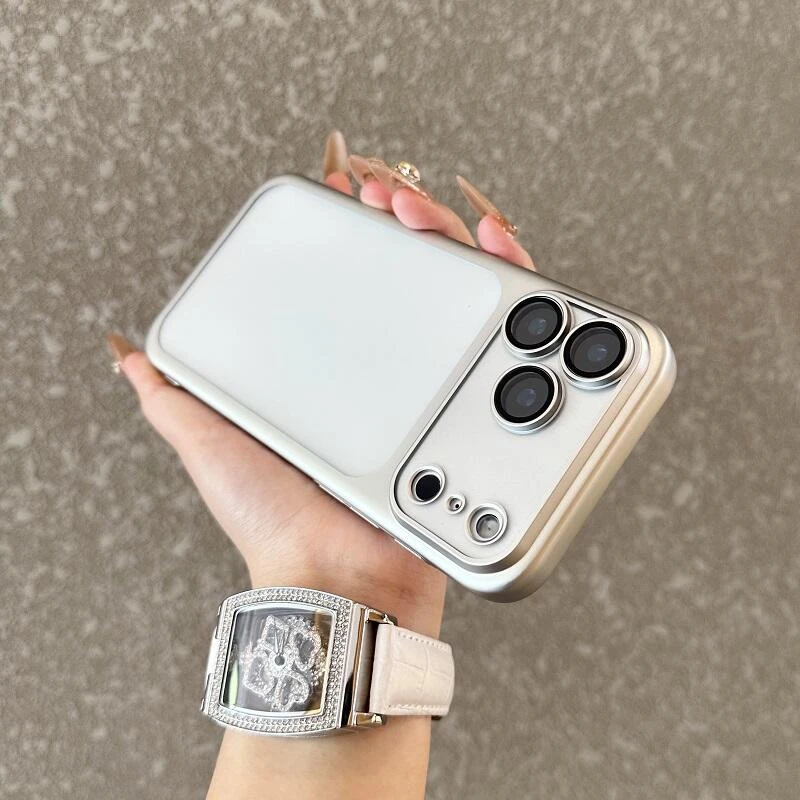 适用于苹果17promax手机壳透明磨砂超薄自带镜头膜网红男女款高级