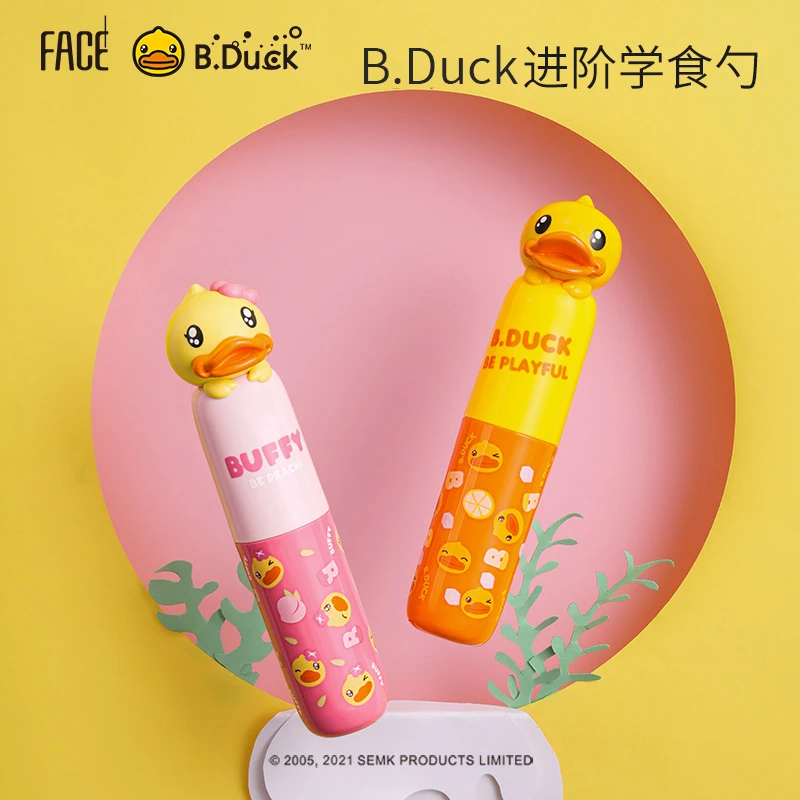 HK版可爱创意家用便携幼儿园叉勺套装BDTB15D