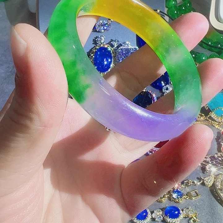 阳***露钨金红色蓝色满钻镶嵌