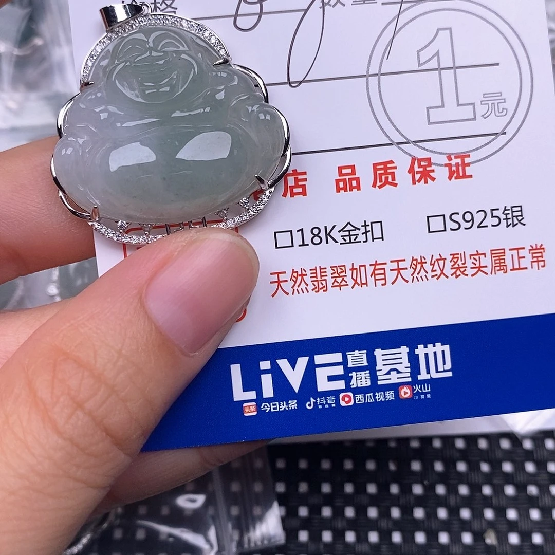 翡翠银S925镶嵌颈饰