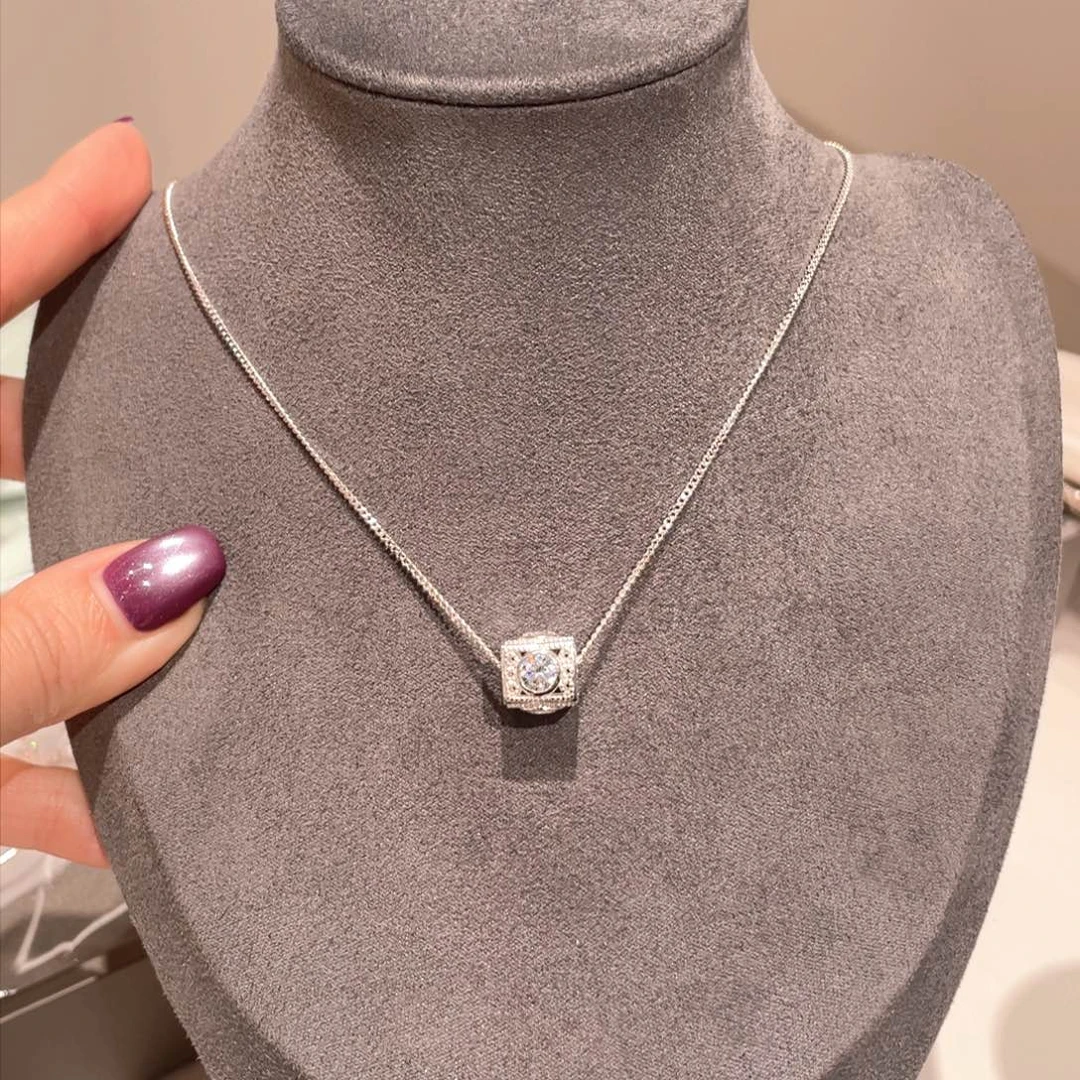 锆石吊坠925银时尚项链时尚项链