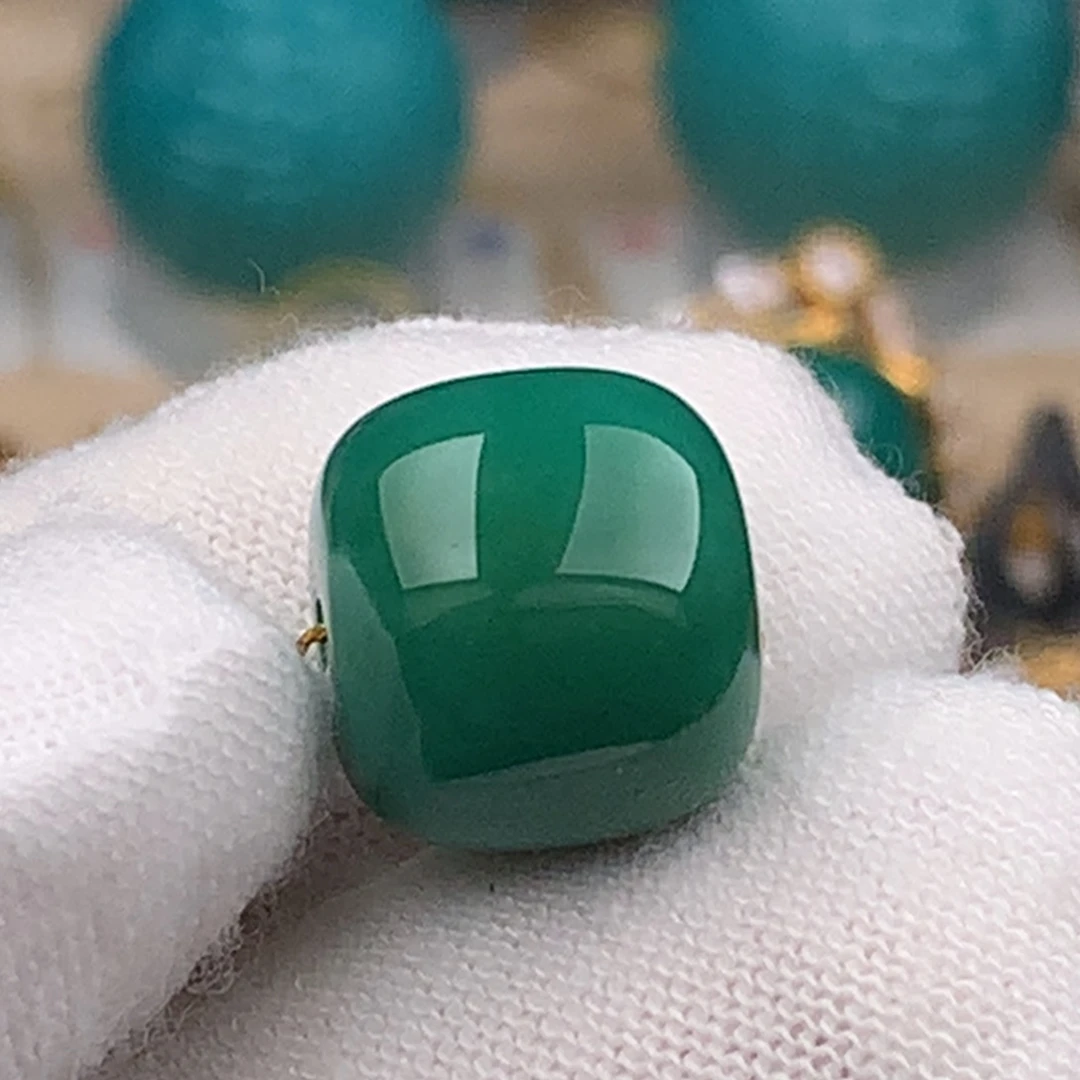 未镶嵌绿松石珠宝奇石12.7mm