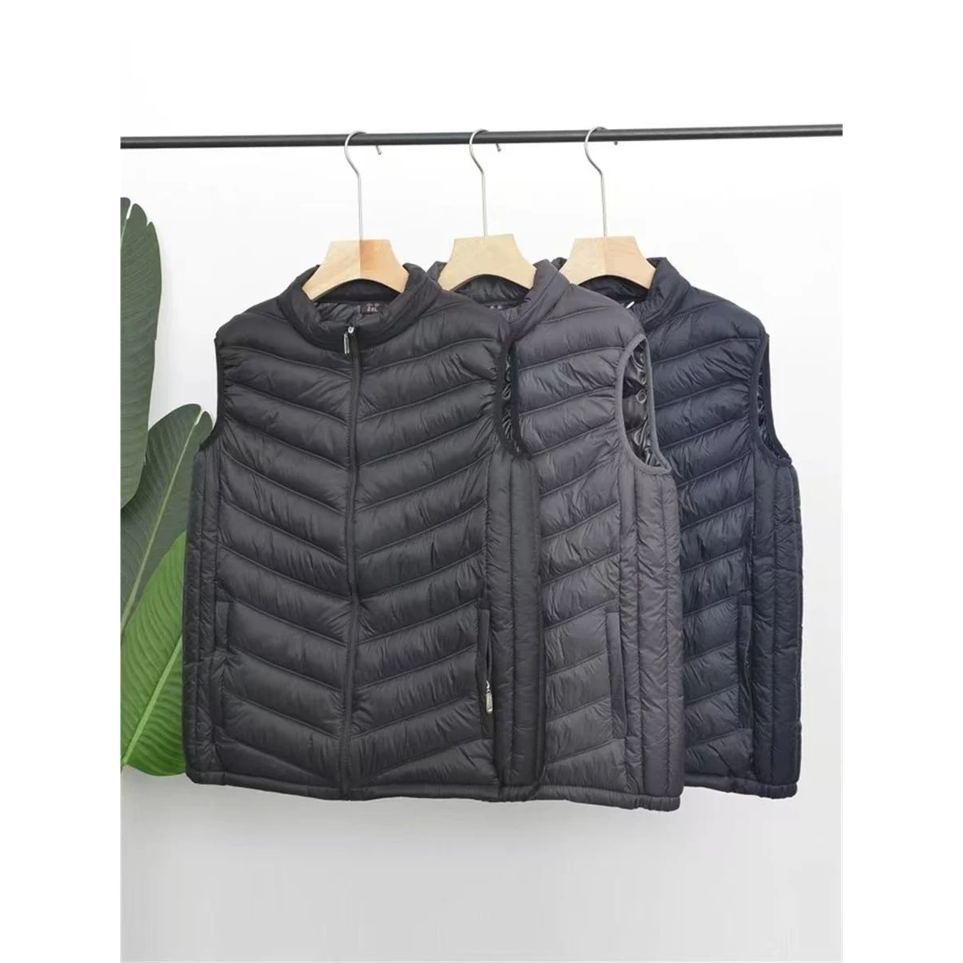 马甲男秋冬新款时尚外套宽松轻薄背心看见加厚棉服保暖马甲