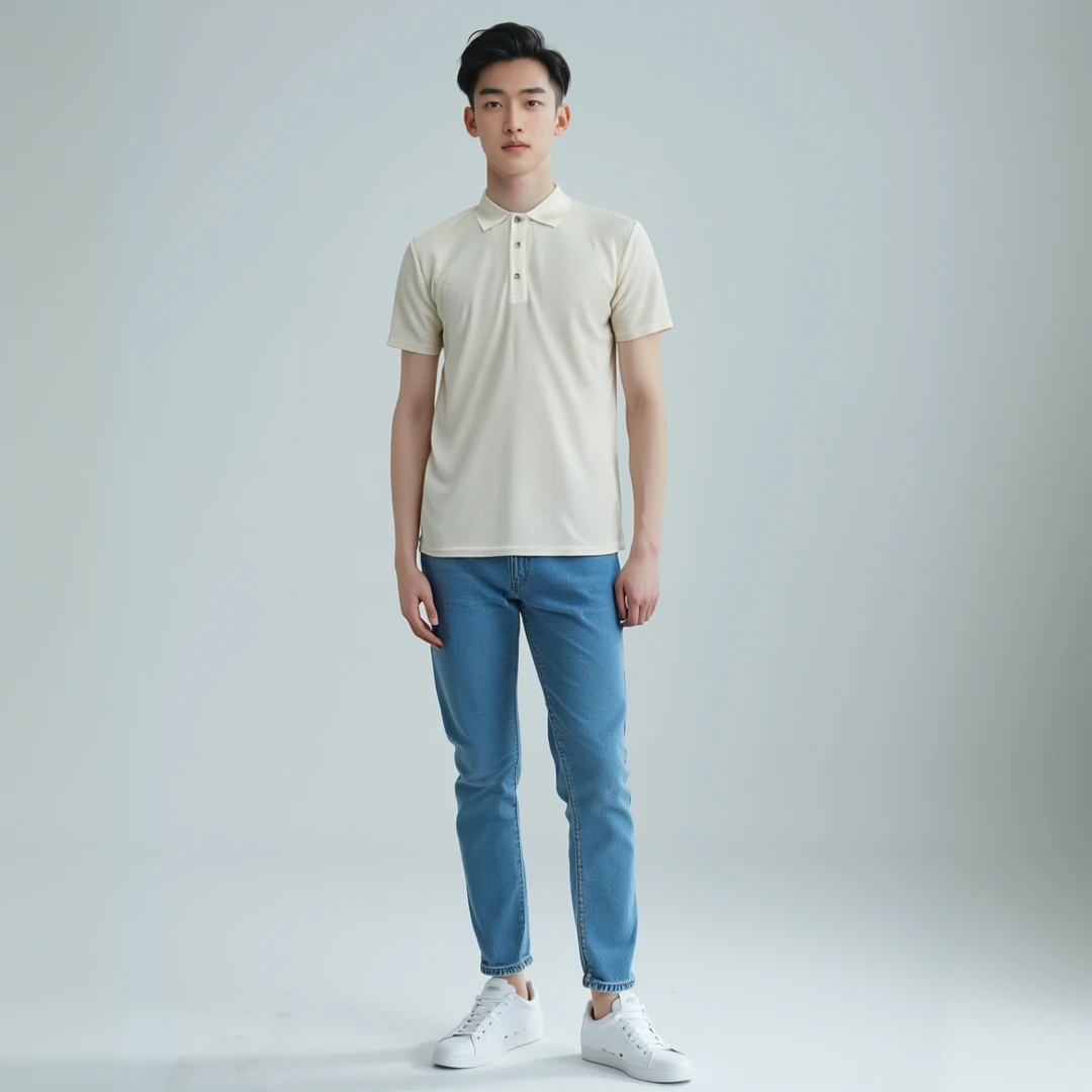 W16夏季薄款商务修身休闲翻领短袖男士POLO衫