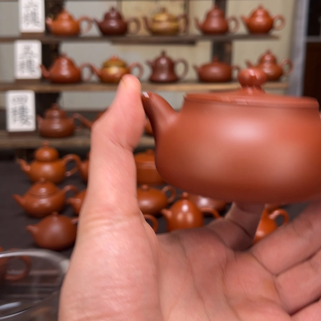紫砂茶壶明炉超薄135cc微瑕
