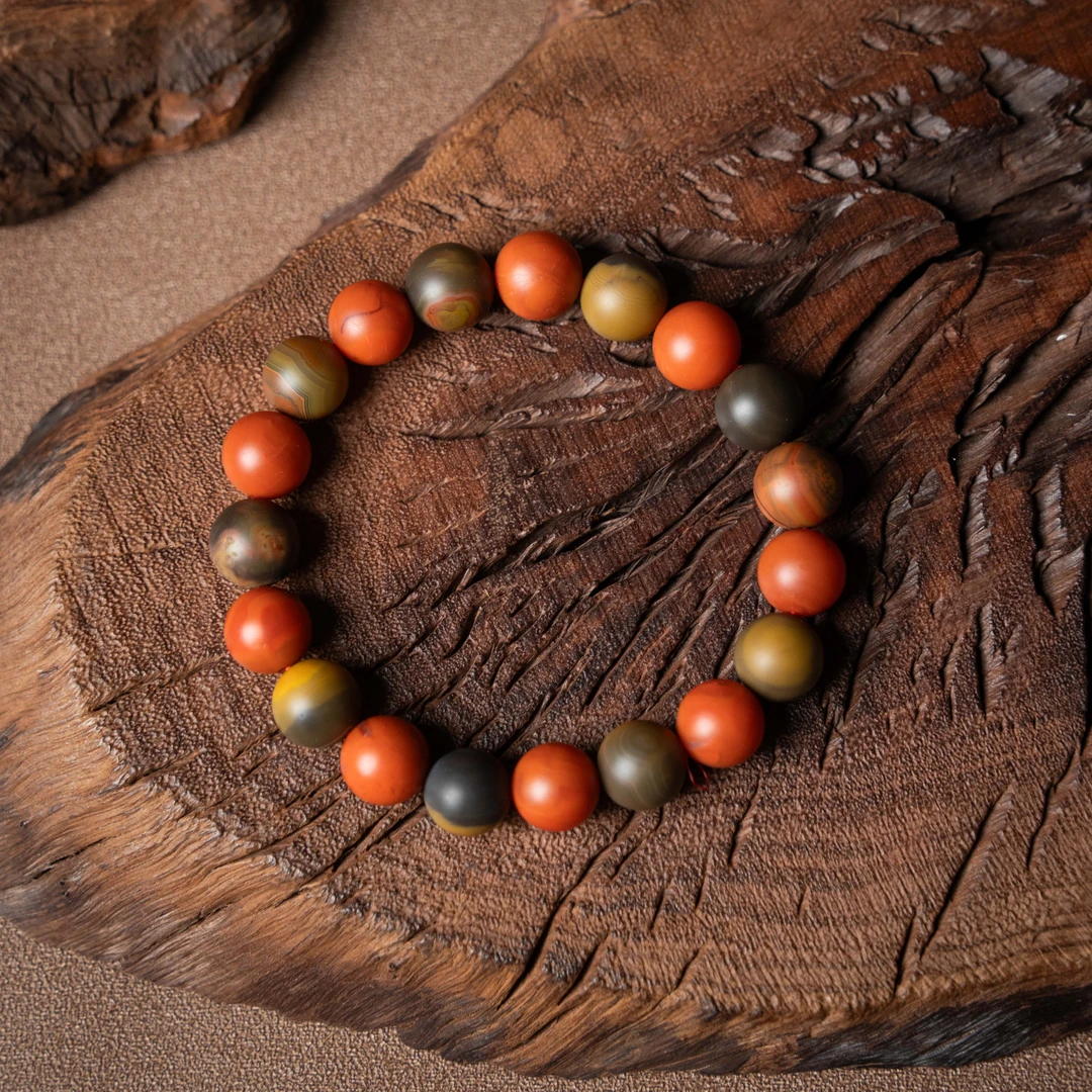 原创设计包浆南红10mm手串/HS2212600390（多样式）