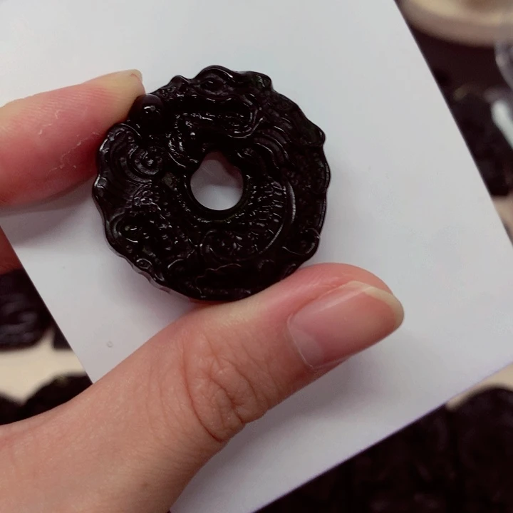天然a货钢琴黑挂件