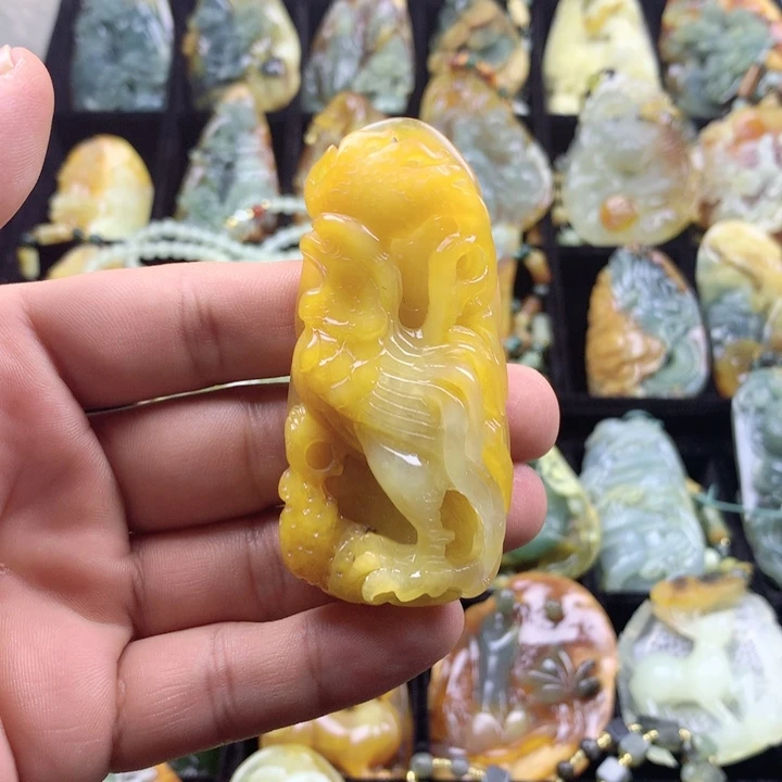 岫玉挂坠未镶嵌挂坠