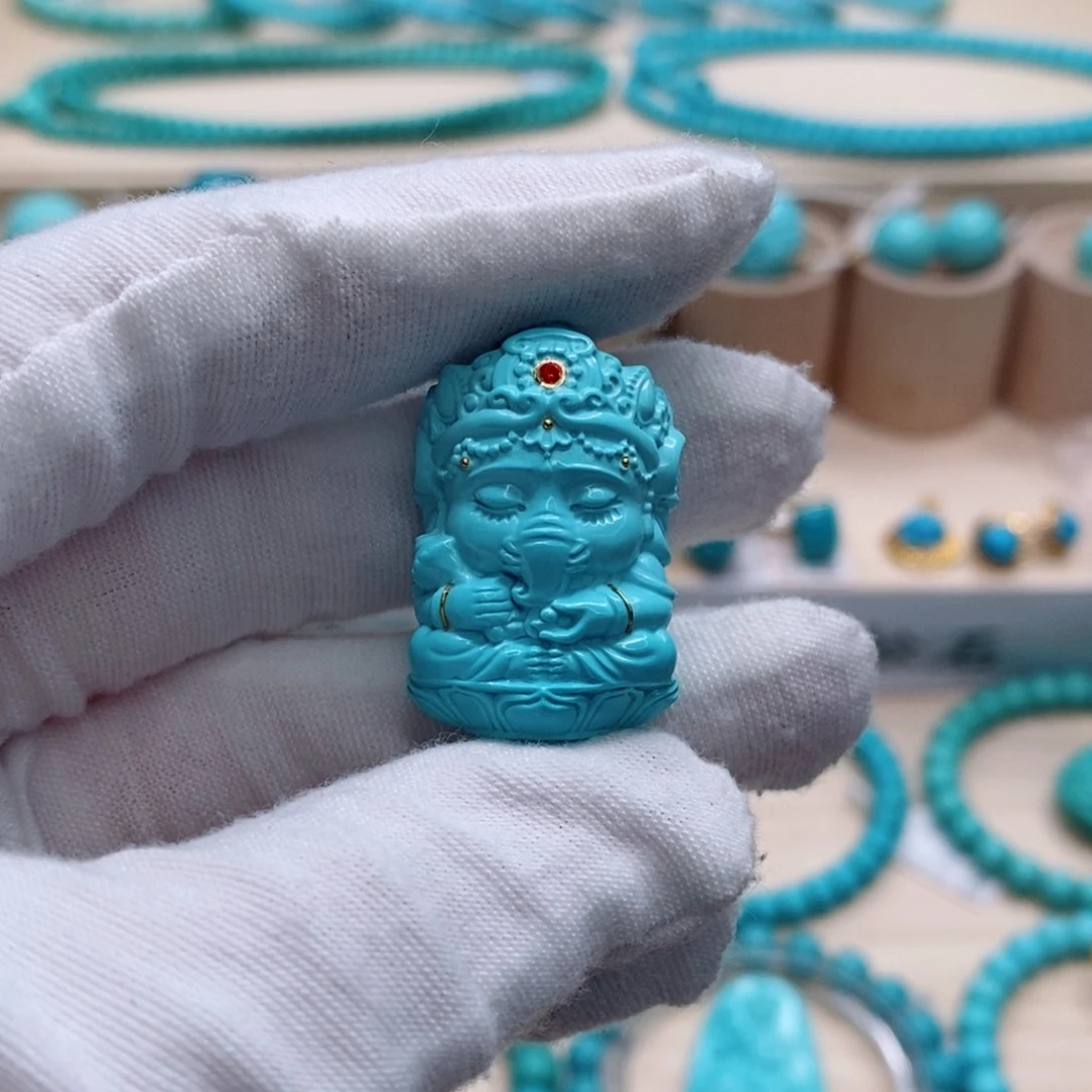 绿松石珠宝奇石未镶嵌